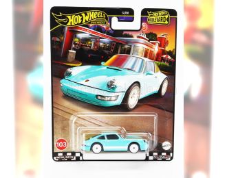 PORSCHE 911 964 (1990), Light Blue White