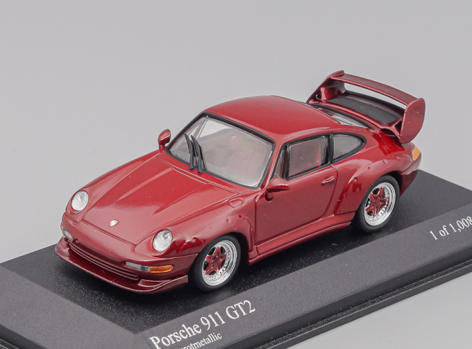 PORSCHE 911 GT2 1995, red metallic