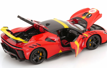 FERRARI Sf90 Xx №51 24h Le Mans Winner Livery - Exclusive Carmodel, Red Yellow
