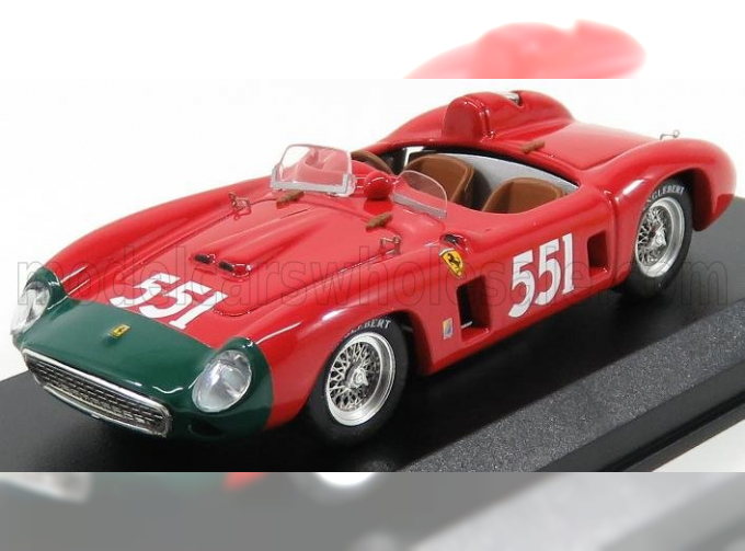 FERRARI 860 Monza Spider Ch.0628 N551 2nd Mille Miglia (1956) Collins - Klementaski, Red