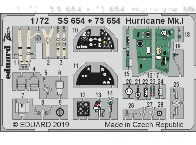 Фототравление Hurricane Mk. I