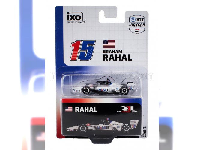 HONDA Team Rahal Letterman Lanigan Racing №15 Indianapolis Indy 500 Indycar Series (2025) Graham Rahal, White Blue Red
