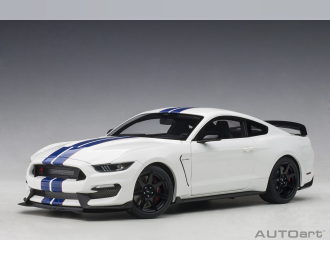 Ford Shelby Mustang GT350R - 2017 (white, blue stripes)