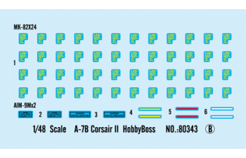 Сборная модель Самолет A-7B Сorsair II
