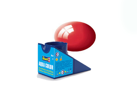 Краска акриловая водорастворимая - Красный Феррари, глянцевая, 18 мл