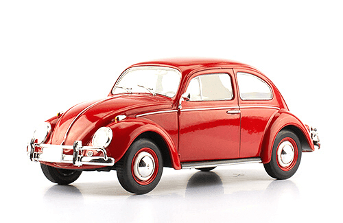 VOLKSWAGEN Sedan (1968), red