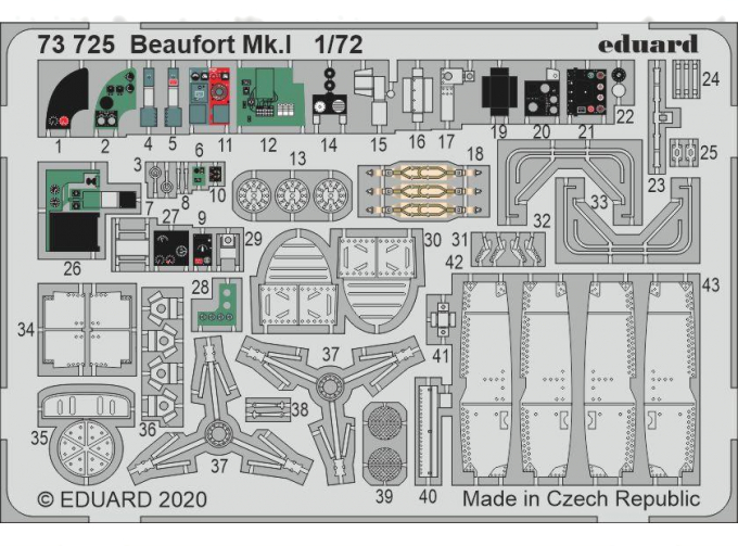 Набор фототравления для Beaufort Mk. I