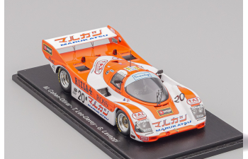 PORSCHE 962c 3.0l Team Davey N 20 24h Le Mans 1990 M.Cohen Olivar - Tim Lee Davey - G.Lavaggi, orange / white