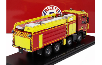 SCANIA P450 Tanker Truck Gallin Ccfs 13400 32t Sapeurs Pompiers 4-assi (2019), Red Yellow