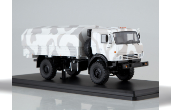 Камский грузовик 43502 Мустанг, камуфляж Арктика