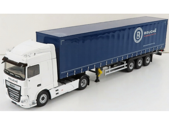 DAF Xf480 Superspace My 2017 Truck Telonato Bouche Transports (2017), White Blue