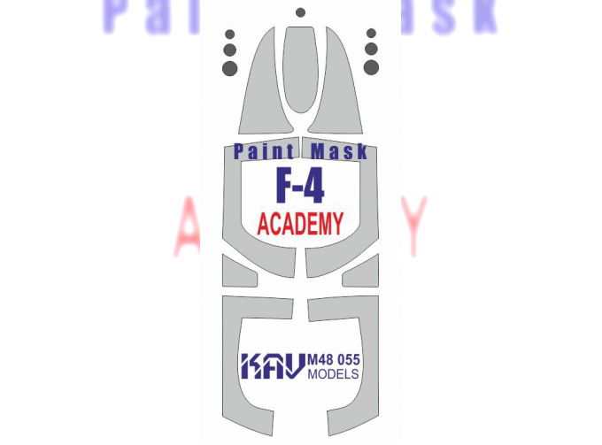 Маска окрасочная на остекление F-4 Phantom II (Academy)