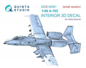 3D Декаль интерьера кабины A-10C (HobbyBoss) (Small version)