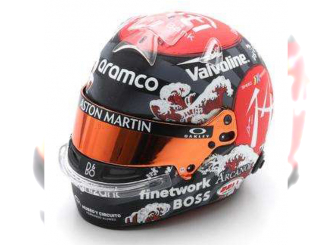 BELL HELMET Casco Helmet F1 Fernando Alonso Team Aston Martin Aramco Cognizant №14 Japan Gp (2024), Various