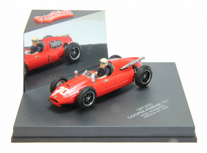 COOPER-FERRARI T51 Gino #30 Munaron French GP (1960), red