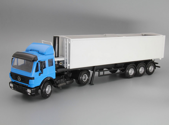 MERCEDES-BENZ 2050 V8 SK Rear Tipper Semi Trailer, blue / grey