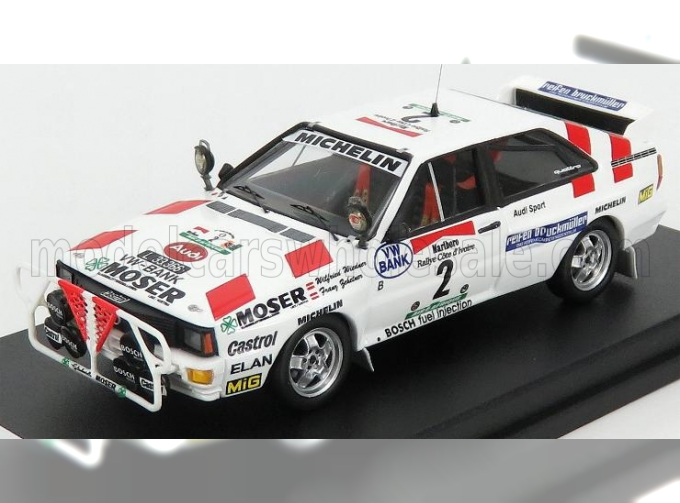 AUDI Quattro №2 6th Rally Bandama (1986) W.Wiedner - F.Zehetner, White Red