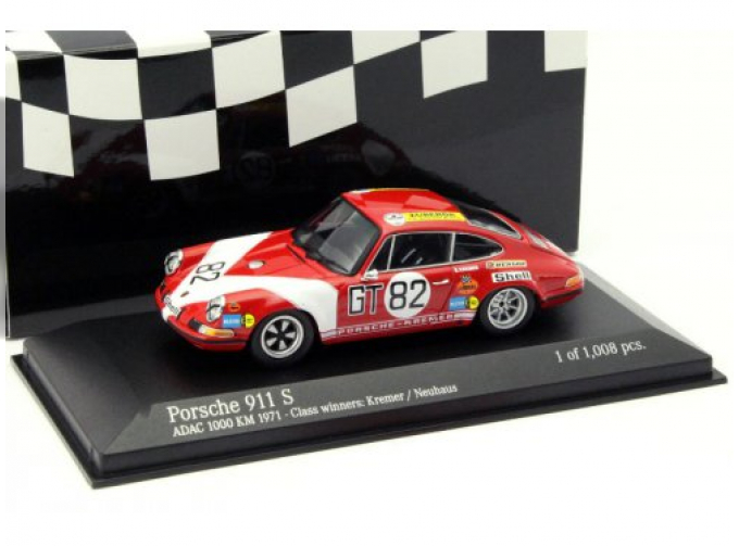 PORSCHE 911S - KREMER RACING - KREMER/NEUHAUS - CLASS WINNERS ADAC 1000KM - 1971