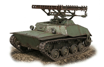 Сборная модель Советская РСЗО БМ-8-24 (Т40)