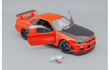 NISSAN Skyline GT-R (R34) (1999), red black