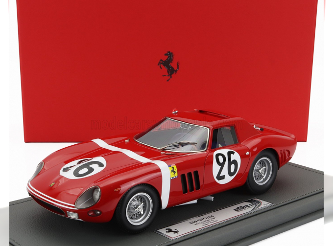 FERRARI 250 Gto 3.0l V12 Team North American Racing N.a.r.t. №26 24h Le Mans (1964) Ed Hugus - Jose Rosinski - Con Vetrina - With Showcase, Red White