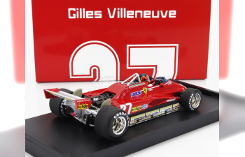 FERRARI F1 126c2 №27 Brazilian Gp (1982) Gilles Villeneuve - With Driver Figure, Red