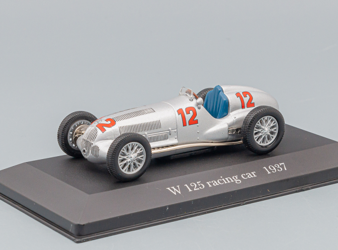 MERCEDES-BENZ W125 Racing Car (1937), Mercedes-Benz Offizielle Modell-Sammlung 41, серебристый