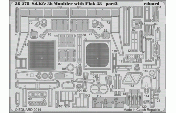 Фототравление Sd.Kfz 3b Maultier with Flak 38