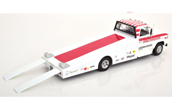 DODGE D-300 Ramp Truck, Ramchargers (1970), white red