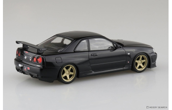 Сборная модель Nissan Skyline GT-R -R34 Custom Wheel (Black Pearl)