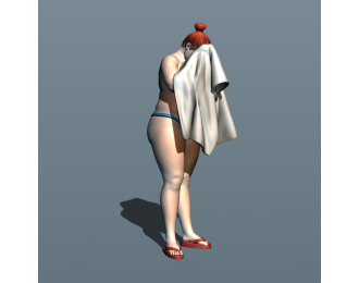 Фигурка Банщица 1, окрашенная