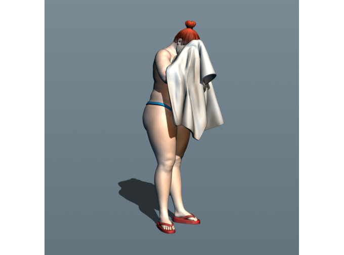 Фигурка Банщица 1, окрашенная