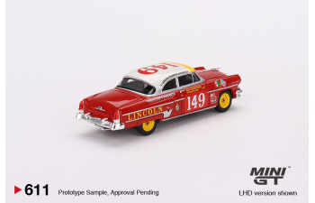 LINCOLN Capri N149 Winner Class Rally Carrera Panamericana (1954) Ray Crawford - Enrique Iglesias, Red White Yellow