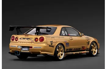 NISSAN Skyline TOP SECRET 34GT-R (BNR34), gold