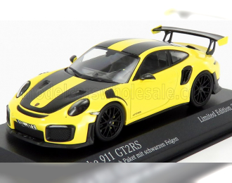 PORSCHE 911 991-2 Gt2 Rs Weissach Package Coupe 2018, Yellow Black