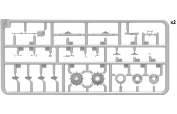 Сборная модель Pak 40/4 Selbstfahrlafette Rso Military