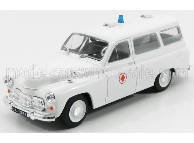 WARSZAWA 202a Sw Station Wagon Ambulance (1959), White