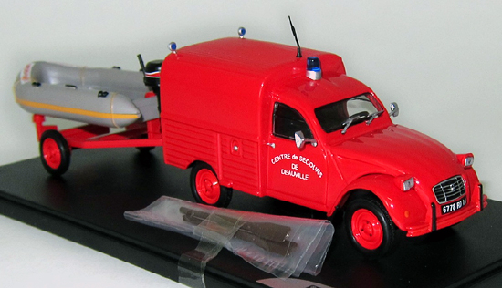 CITROEN 2CV AKS 400 "Centre De Secours De Deauville Pompiers" (1975), red