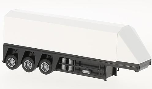 полуприцеп - стекловоз, белый