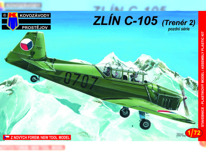 Сборная модель Zlin C-105 (Trenér 2) pozdní série