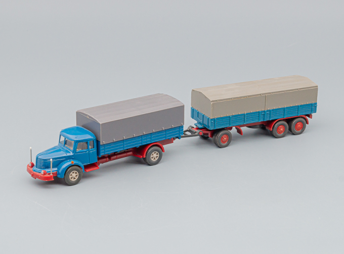 KRUPP Titan Truck / Trailer Canvas, skyblue / red / gray