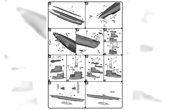 Сборная модель Германская подводная лодка типа IXB PROFI SET