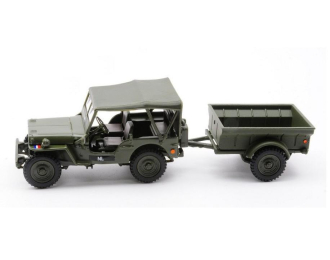 JEEP Willys NECAF Closed 1/4 Ton Military Vehicle + прицеп