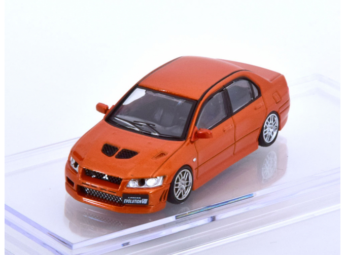 MITSUBISHI Lancer Evolution VII LHD (2001), custom orange with black hood