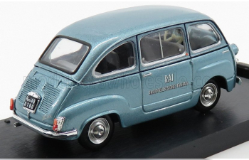 FIAT 600D MULTIPLA RAI RADIOTELEVISIONE ITALIANA (1960), LIGHT BLUE MET