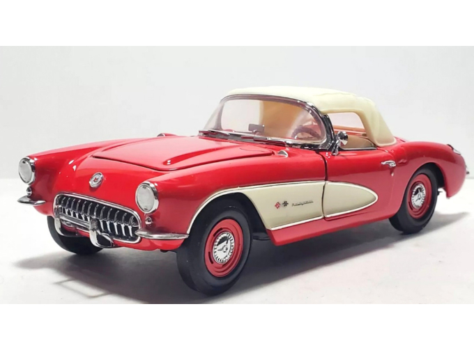 CHEVROLET Corvette Convertible, Red (1957)