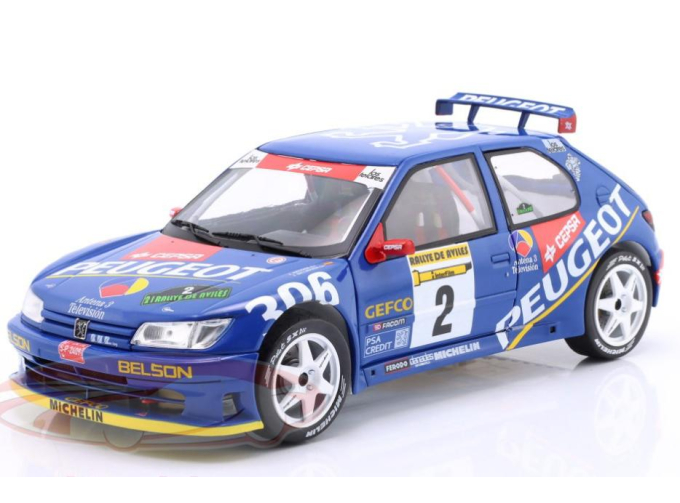 PEUGEOT 306 Maxi №2 Winner Rallye de Avilés Jaime Azcona, Julius Billmaier (1997)