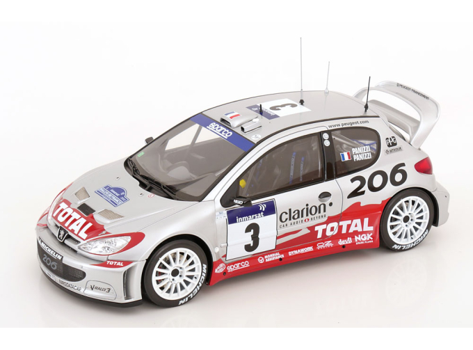 PEUGEOT 206 WRC No 3 Tour de Corse, Panizzi/Panizzi (2002)