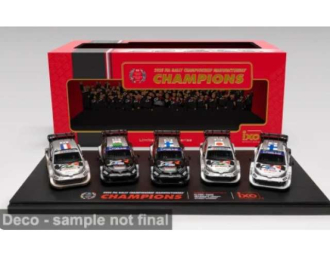 Набор из 5 моделей TOYOTA GR Yaris Rally1, Rally Saudi Arabia (2025)