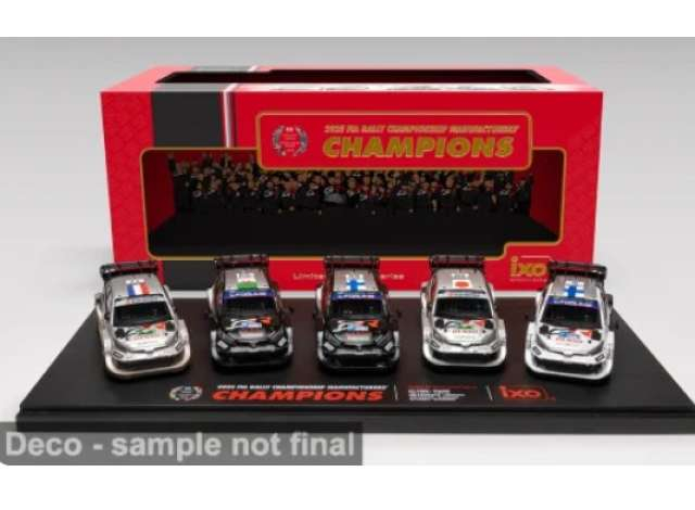 Набор из 5 моделей TOYOTA GR Yaris Rally1, Rally Saudi Arabia (2025)